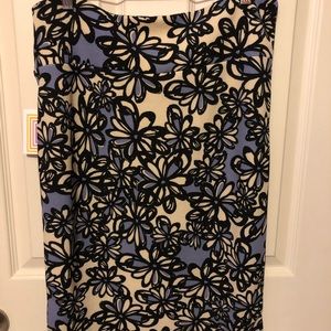 NWT Floral Stretch Pencil Skirt